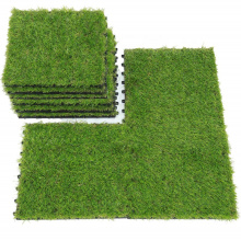 Automated Manufacturing Outdoor PE material garden artificial grass/decorative grass tiles